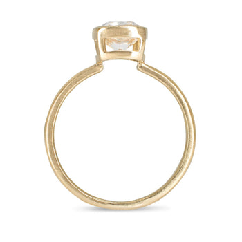 18K Cushion Cut Atlantic Setting Custom Ring