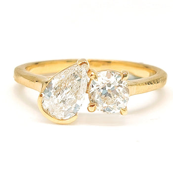 18K Dual Diamond Custom Ring