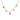 18K Five Stone Necklace in Pink, Yellow, and Orange Necklaces Page Sargisson