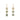 18K Triple Drop Earring in Green Sapphire Earrings Page Sargisson