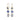 18K Triple Drop Earring in Blue Sapphire Earrings Page Sargisson