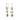 18K Triple Drop Earring in Cool Rainbow Sapphires Earrings Page Sargisson