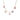 18K Five Stone Necklace in Pink Sapphire Necklace Page Sargisson 