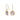 18K Freeform Drop Earring in Deep Pink Sapphire Earrings Page Sargisson