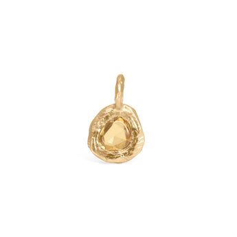 18K Freeform Yellow Sapphire Charm Pendant Necklace Page Sargisson