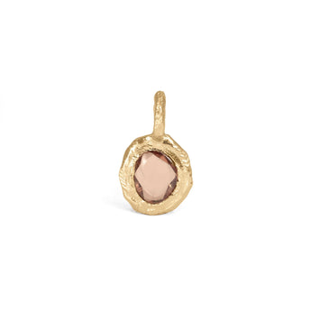 18K Freeform Burgundy Sapphire Charm Pendant Necklace Page Sargisson