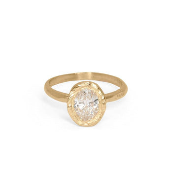 18K Smith Engagement Ring with 1.00ct Oval Brilliant Cut Diamond Engagement Ring Page Sargisson
