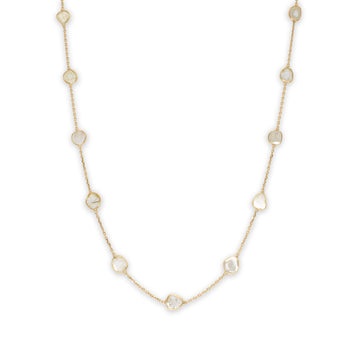 18K Delicate Diamond Slice Necklace Necklace Sarraf Jewelers