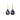 18K Faceted Brown and Blue Sapphire Prong Earrings Earrings Page Sargisson