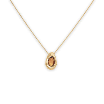 18K Freeform Slider Necklace in Burgundy Sapphire Necklace Page Sargisson