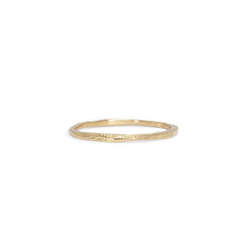 18K Gold Carved Skinny Band Rings Page Sargisson