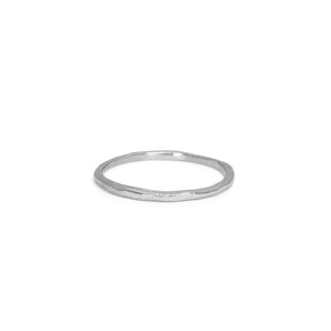 Platinum Carved Skinny Band Rings Page Sargisson