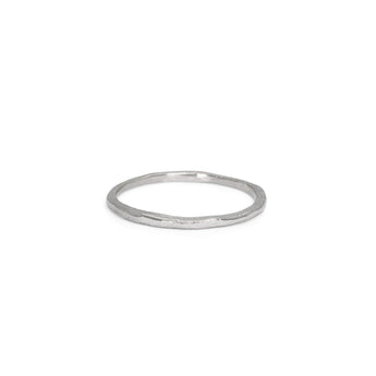 Platinum Carved Skinny Band Rings Page Sargisson