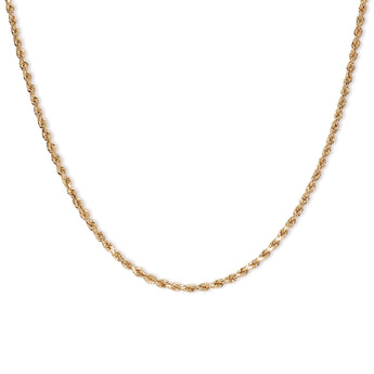 10K Rope Chain Necklace Necklaces International Import Corp