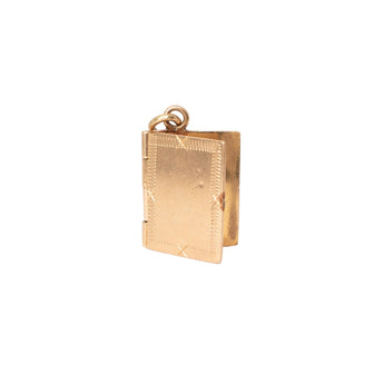 VINTAGE - 18K Book Charm Apex
