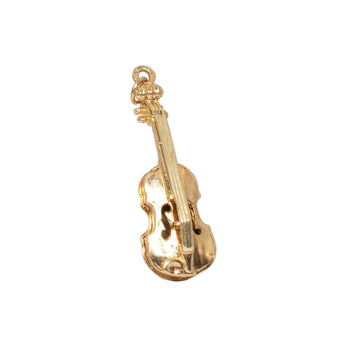 VINTAGE - 14K violin charm charm Flower Jewelry Corp