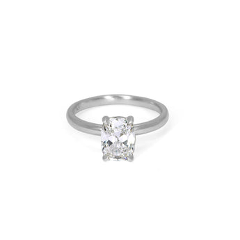 Platinum Pacific Engagement Ring with 1.36CT Cushion Old Mine Lab Grown Diamond Engagement Ring Page Sargisson