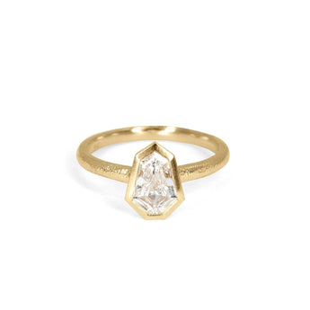 18K Engagement Ring with 0.78CT Shield Diamond Engagement Ring Page Sargisson