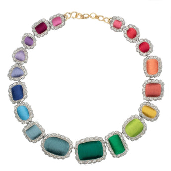 Pink City Collection - Multicolored Collar Necklace Hidden Sophia 203