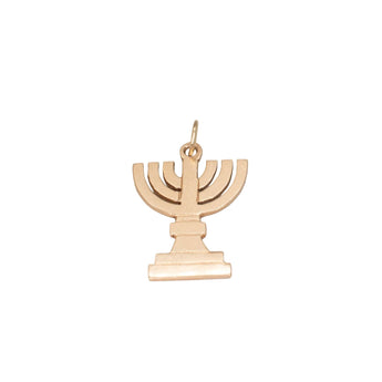 VINTAGE - 14K Menorah Charm Charm Apex