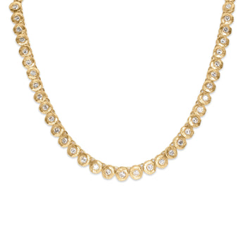18K Diamond Tennis Necklace Hidden Page Sargisson
