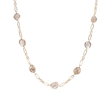9K Gold Polki Diamond Slice Necklace Bracelet RADHA GOLD