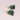 18K Moon Shaped Diamond and Emerald Drop Earrings Hidden Page Sargisson 