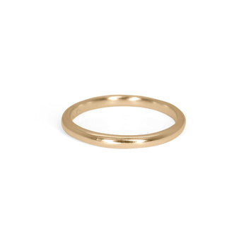 18K Gold Smooth Wedding Band - 2mm Wedding Band Page Sargisson