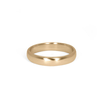 18K Gold Smooth Wedding Band - 4mm Wedding Band Page Sargisson