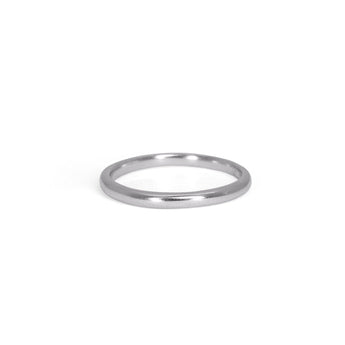 Platinum Smooth Wedding Band - 2mm Wedding Band Page Sargisson