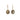10K Gold Oval Stone Drop Earrings Earrings Page Sargisson Labradorite