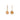 Page Drop Earring in Orange Sapphire Earrings Page Sargisson
