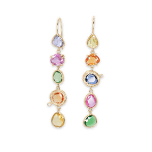 Variations 5 Drop Earrings in Rainbow with Diamonds Earrings Page Sargisson