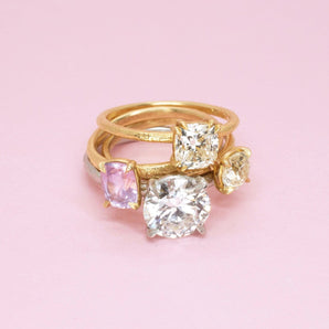 The Pacific Engagement Ring Setting with Pavé Gallery Hidden Page Sargisson