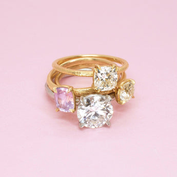The Pacific Engagement Ring Setting with Pavé Gallery Hidden Page Sargisson