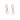 18K Carved Chain Link Earrings Earrings Page Sargisson 