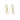 18K Carved Chain Link Earrings Earrings Page Sargisson