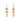 18K Triple Drop Earring in Orange Sapphires Earrings Page Sargisson