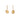 18K Freeform Drop Earring in Yellow Sapphire Earrings Page Sargisson