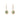 18K Freeform Drop Earring in Dark Green Sapphire earrings Page Sargisson
