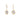 18K Freeform Drop Earring in Blue Sapphire earrings Page Sargisson