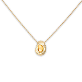 18K Freeform Slider Necklace in Yellow Sapphire Necklace Page Sargisson
