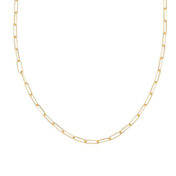 18K Small Staple Link Chain Necklace Page Sargisson