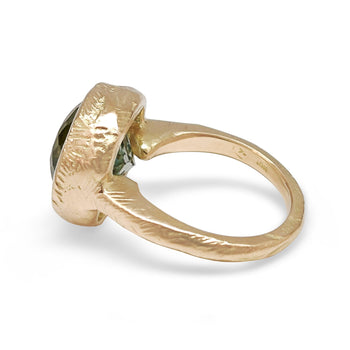 18K and Aquamarine Custom Ring