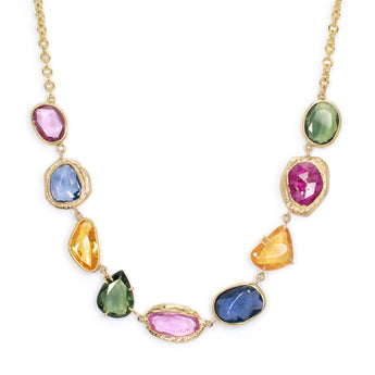 Variations Rainbow Gem Collar Necklace Page Sargisson