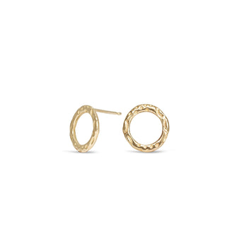 Sofie Plain Stud Earrings Earrings Page Sargisson 10K gold