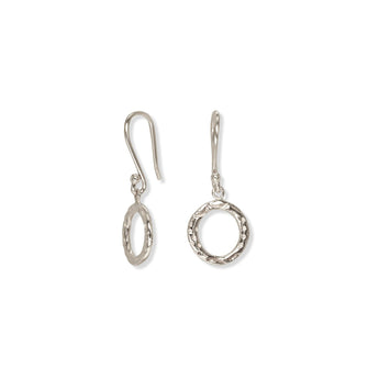 Sofie Plain Drop Earrings Earrings Page Sargisson Sterling Silver