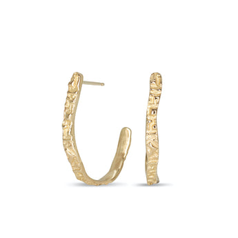 Phoebe Hoops Medium Earrings Page Sargisson 10K Gold