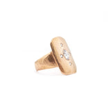 18K Diamond Tablet Ring in Rose Gold Rings Page Sargisson 