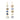 18K Five Drop Geometric Earrings In Ombre Blue Sapphires Earrings Page Sargisson